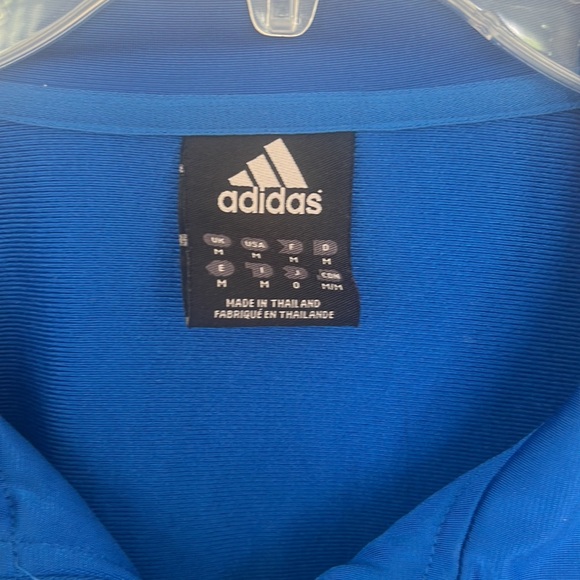 Y2K Adidas men’s 3 stripes blue black jacket size medium - Picture 3 of 10